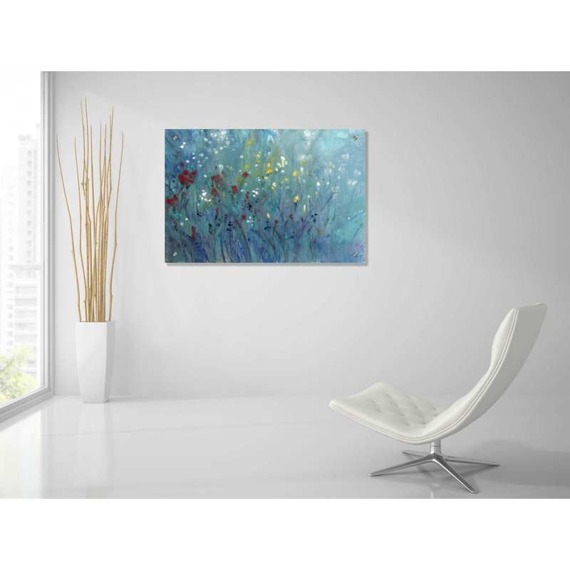 «Blue Vision II» par Tim O'Toole, art mural en verre acrylique, H 24 po x l 36 po x P 0,2 po
