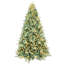 Arbre de Noël articulé en PE / PVC bleu-vert avec lumières DEL blanc chaud et base en métal-776498156