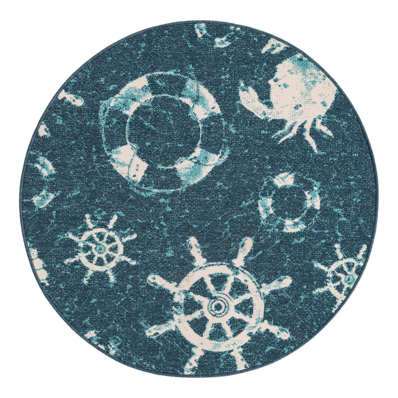 Caladoc Indoor / Outdoor Rug, Round 4'1"