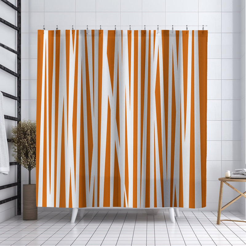 Rideau de douche Coco, Orange