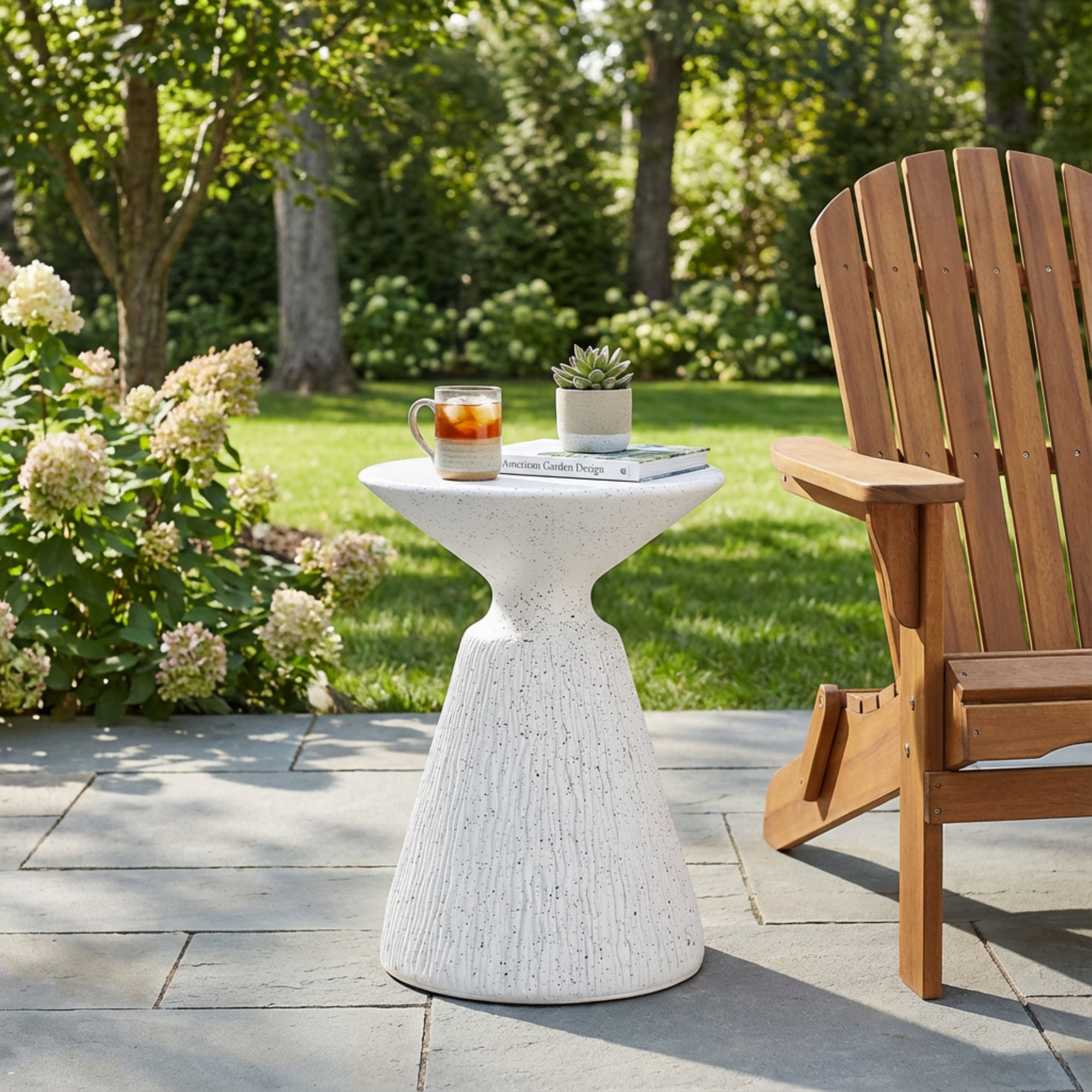 Callahan Speckled Outdoor Side Table