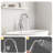 Freestanding Floor-mount Tub Filler With Hand Shower, Round Design, 2-handle-120077776