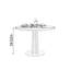 Table ronde simple en bois durable et simple en métal-1719593077