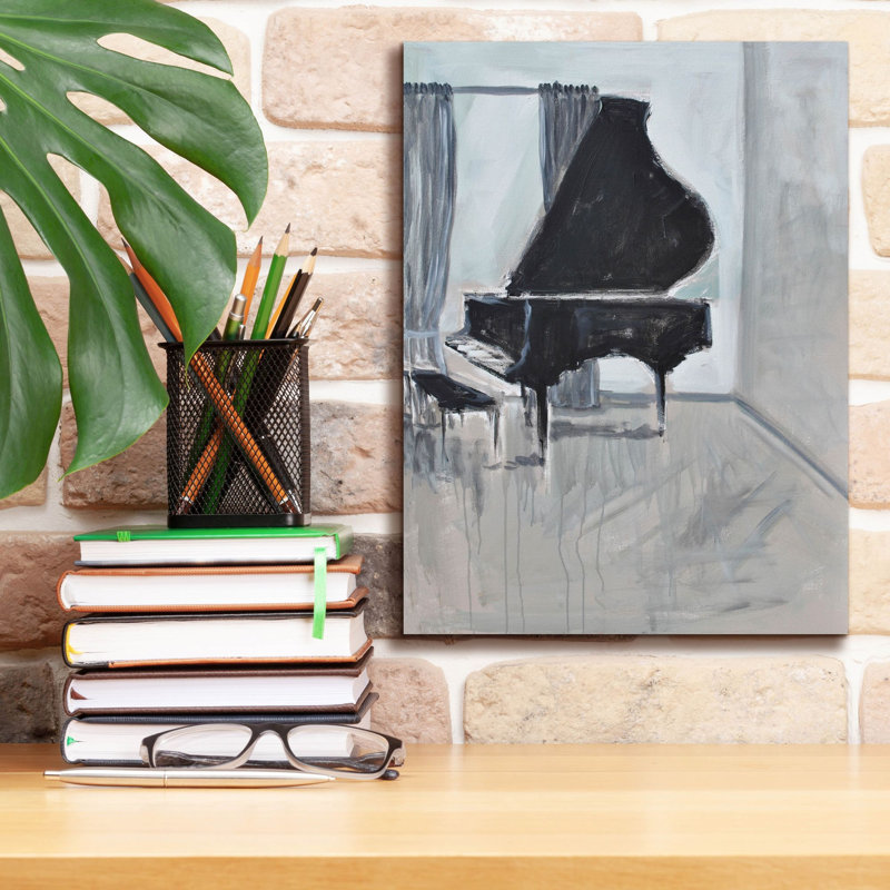  «Piano Blues 2» par Allayn Stevens, art mural sur toile, 12 po x 16 po, H 16 po x l 12 po