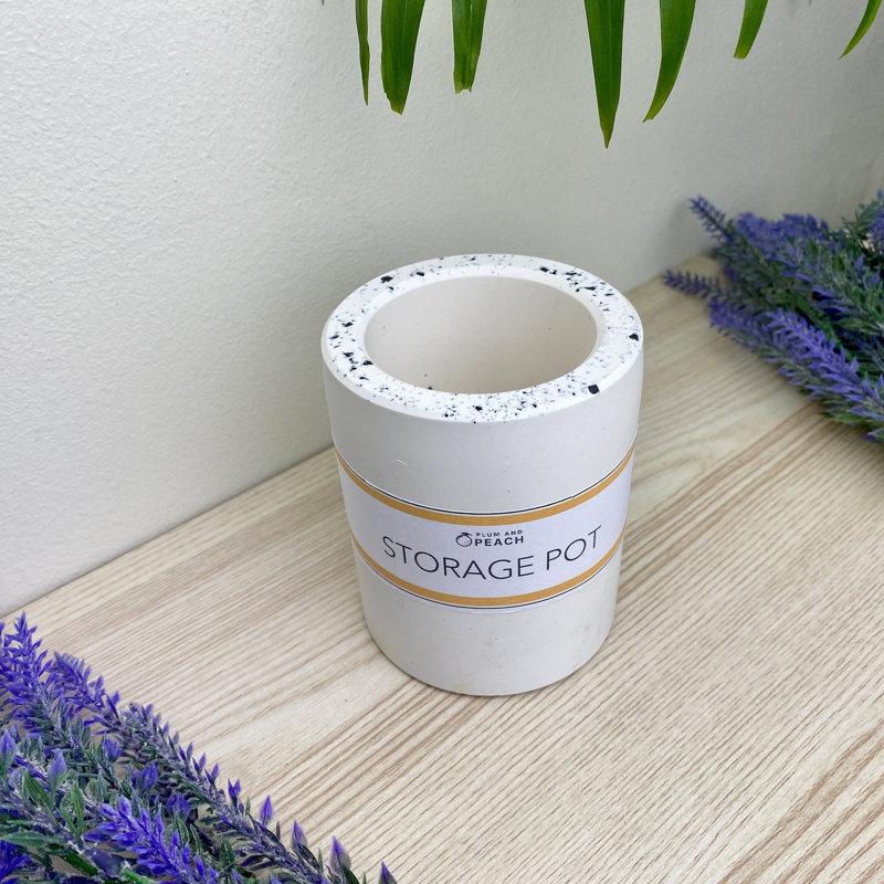 Pen Pot/ Storage Pot, White