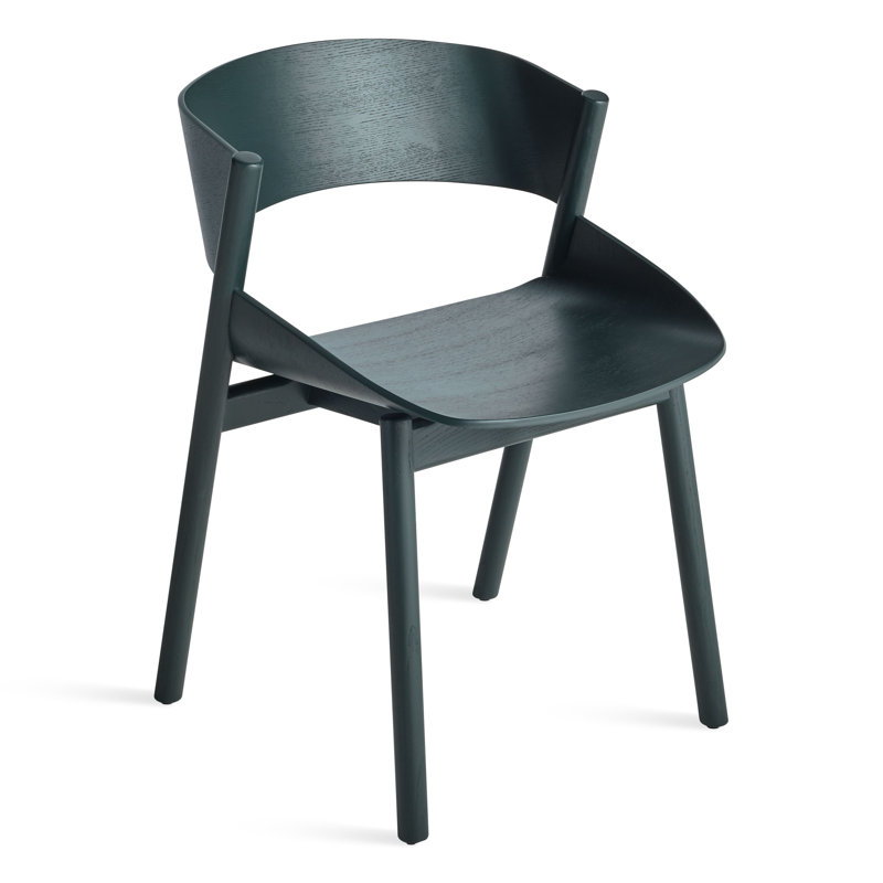 Port Dining Chair, Navy Green on Ash