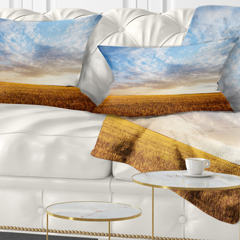 Coussin Wheat Field sous Summer Sky