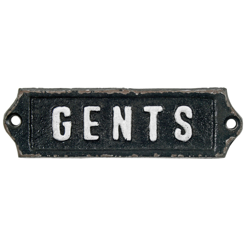 Leontes "Gents" Door Sign