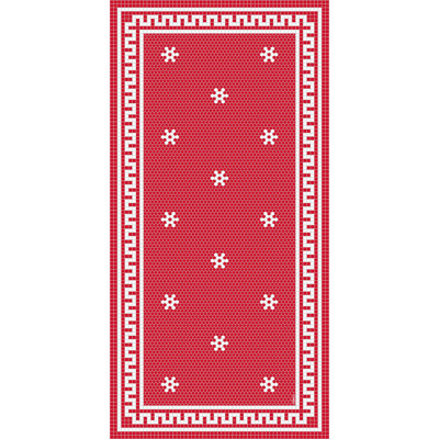 Tapis de cuisine rouge New York facile à nettoyer