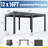 12 x 16 FT Motorized Louvered Pergola with Installation Video, Solar/USB Hybrid Power, 4 Auto Side Screens, Rainproof Roof & Rustproof Aluminum Frame, Remote LED Lights for Deck, Patio & Hot Tub-133438551
