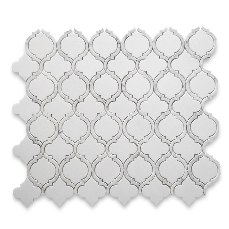 12" x 10" Marble Mosaic Wall & Floor Tile