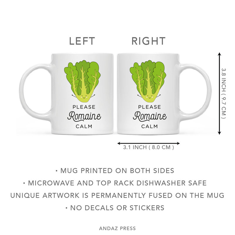 Tasse à café Funny Food pun, Laitue romaine