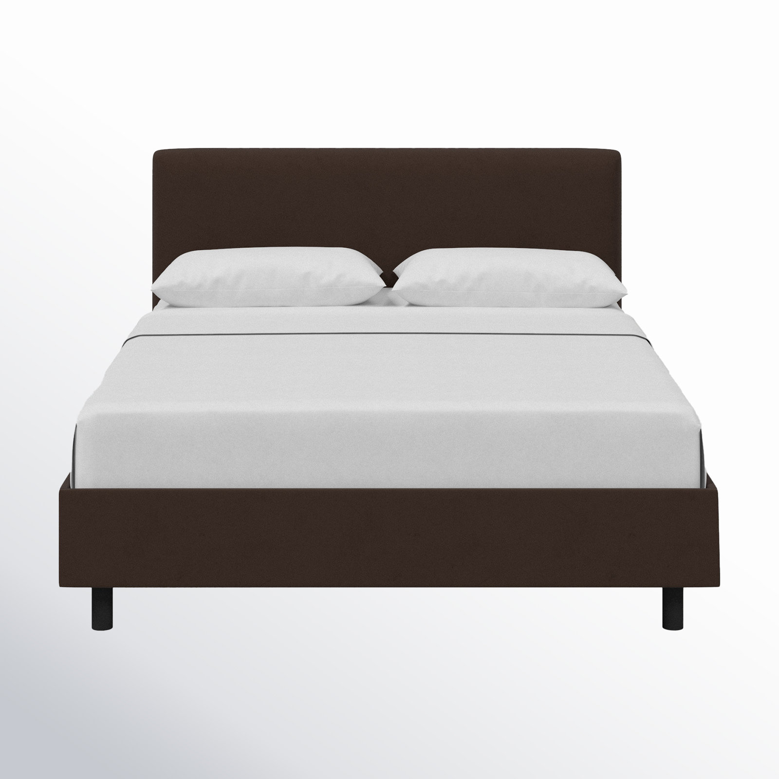 Pyburn Platform Bed, California King, Classic Chocolate Velvet