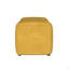 Banc rembourré en tissu capitonné, jaune moutarde-400825849