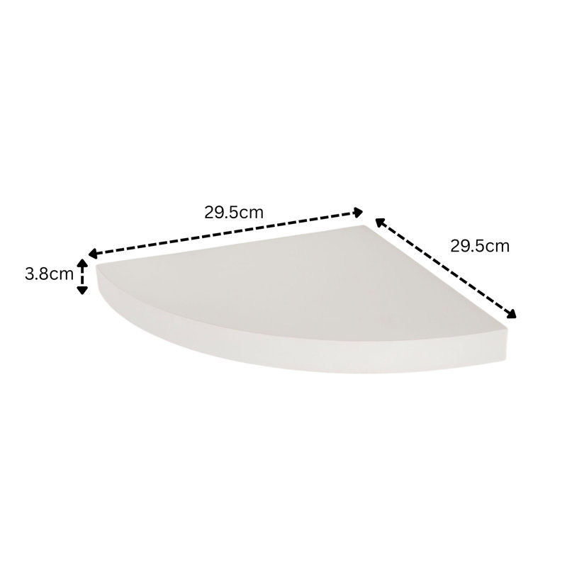 Hudson Floating Shelf, White