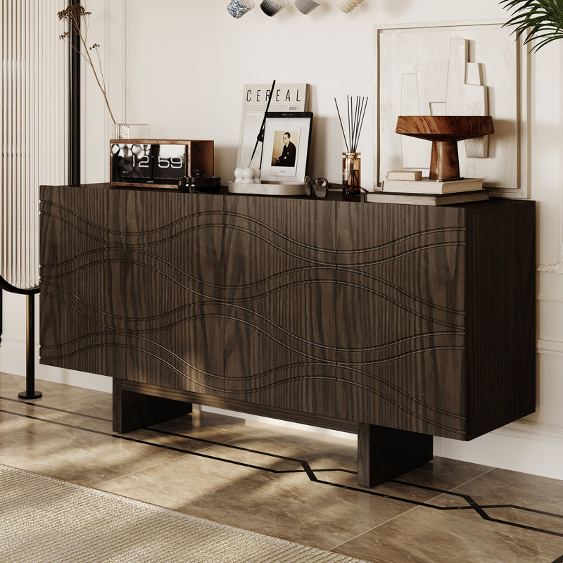 Gulbanu 63'' Buffet Sideboard for Dining Room,Living Room, Brown
