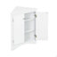Armoire de rangement triangulaire pour salle de bain avec tablettes réglables, armoire de plancher autoportante pour la cuisine à domicile