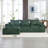 108.27" W Boucle Sectional Sofa-180447474