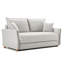 Canapé-lit modulaire en chenille gris avec rangement spacieux et 2 coussins confortables