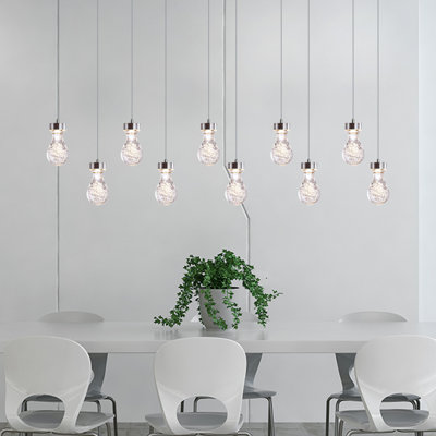 Luminaire suspendu grappe 10 lumières Atoka