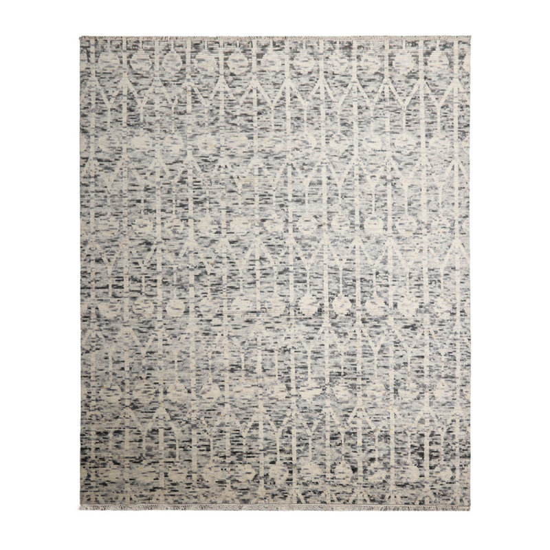 Shelinda One-of-a-Kind 8'1" X 9'11" Wool Area Rug Ivory