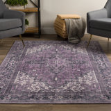 Tapis antidérapant 7 pi 10 po x 9 pi 10 po Addison Kensington Orchid