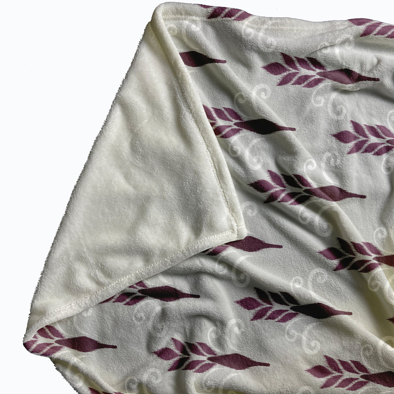 Vada Plain Weave / Muslin Throw Blanket, Purple
