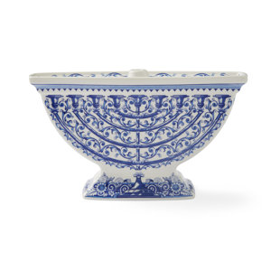 Spode Judaica Menorah 6X10"