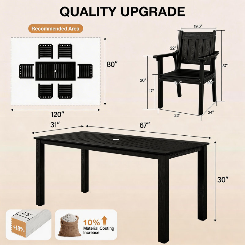 Ensembles de salle à manger imperméables toutes saisons pour l'extérieur - Ensembles de salle à manger d'extérieur modernes résistants à la rouille pour l'extérieur de la cour / jardin / piscine / porche / terrasse 2-table 10-chaises