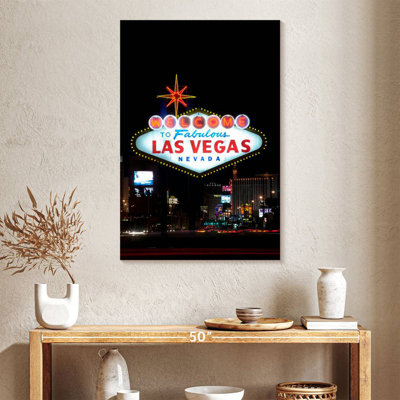 Panneau Aime Las Vegas la nuit