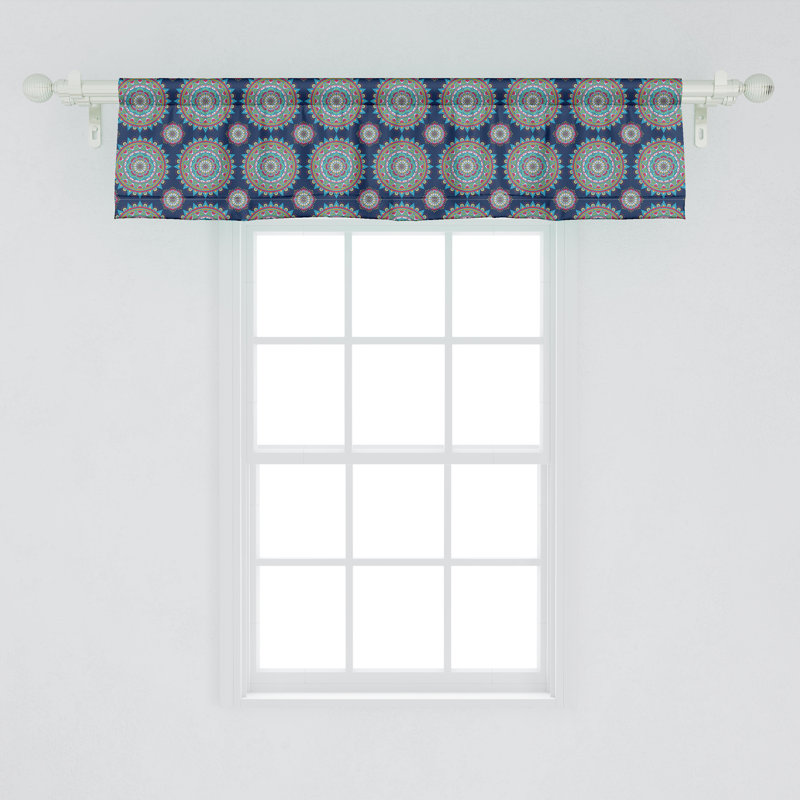 Ensemble de 2 cantonnières Ambesonne Mandala 51621, L 54 po x L 12 po
