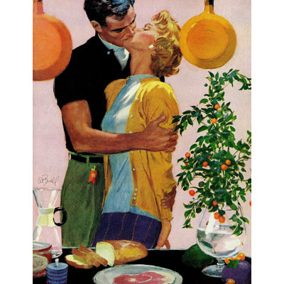 Vintage Fashion Man with a Past Print on Wrapped Canvas