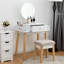 Ensemble de meuble-lavabo en bois avec miroir Waylon