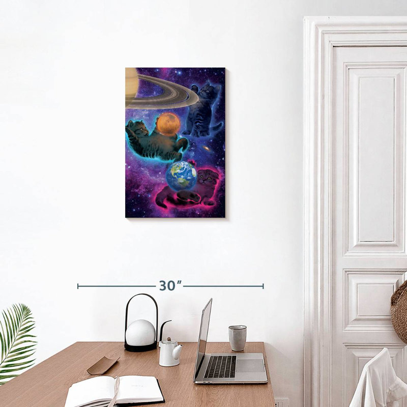 Brampt Cosmic Kittens, 24" H x 16" W