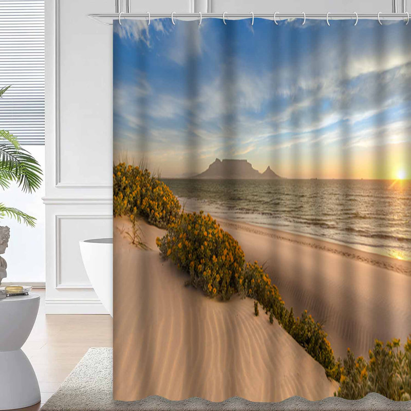 Rideau de douche South Summer Beach, L 72 po x l 72 po