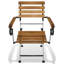 Mcdermott Folding Patio Dining Armchair with Cushion