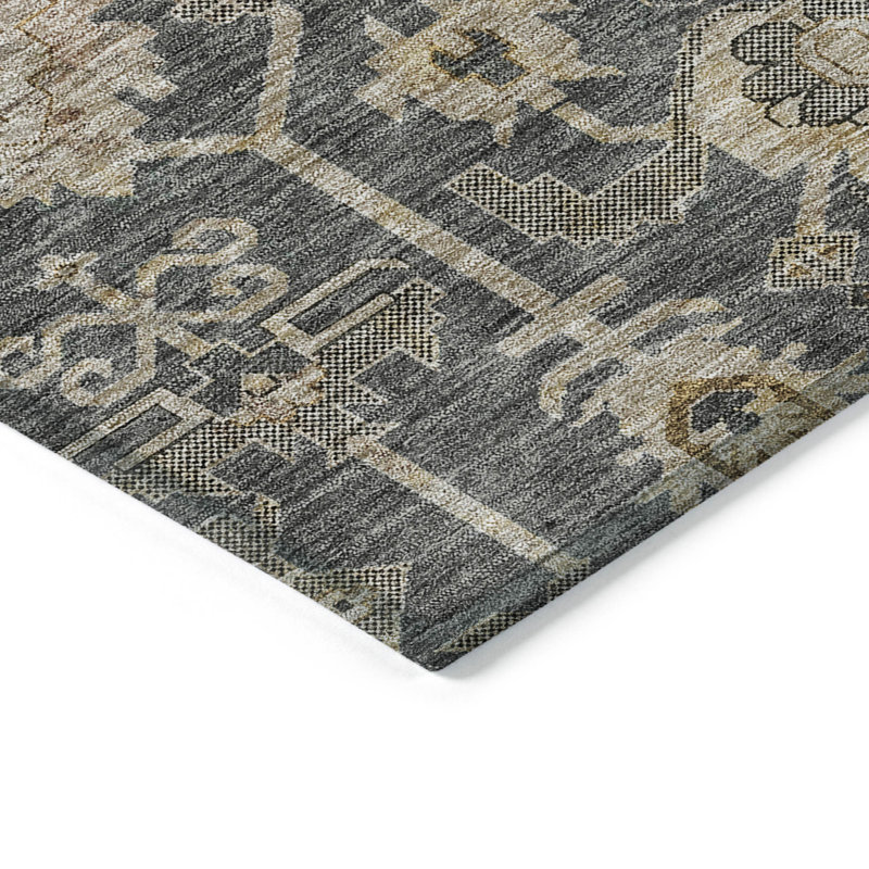 Tapis oriental gris argenté 9 'X 12'