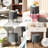 Modern Round Boucle Ottoman With Storage-1788579432