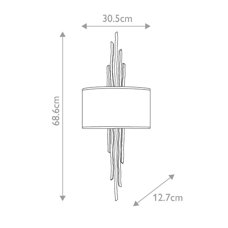 Guerrier Flush Mounted Sconce, Matte Bronze