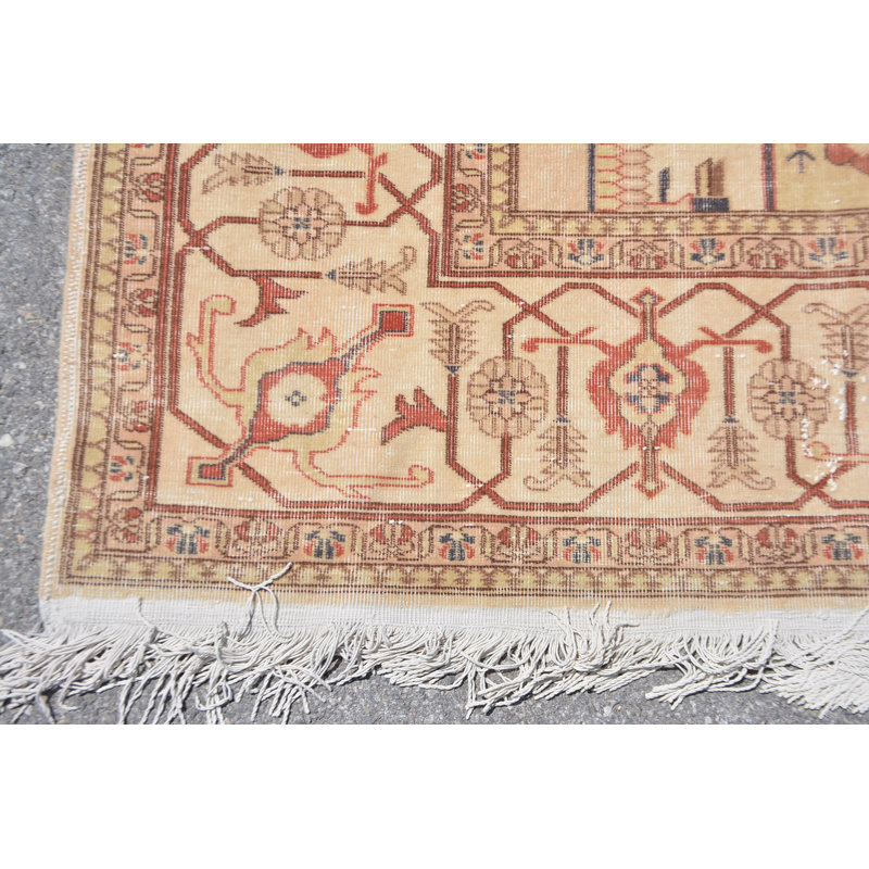 Tapis surdimensionnés de 8,2 x 10,7 pi, tapis turc, tapis froids, tapis rétro, tapis bohème orange, tapis