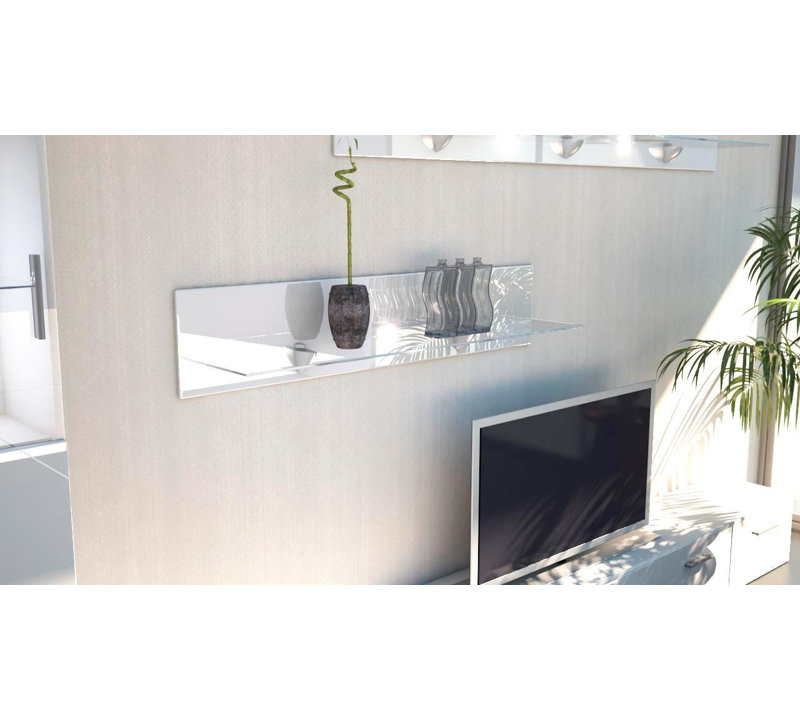 Mccloskey Floating Shelf, 20cm H x 146cm W x 19cm D, White