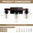 3 - Light Wooden Dimmable bathroom Vanity Light Over Mirror With Clear Glass Shades, Farmhouse Wall Light Fixture For Bathroom, Bedroom, Hallway-618535529