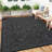 Reversible Outdoor Area Rug – Waterproof & UV Resistant Plastic Carpet – Modern Gray Design – Easy to Clean – 8*10ft-895378014-895378012