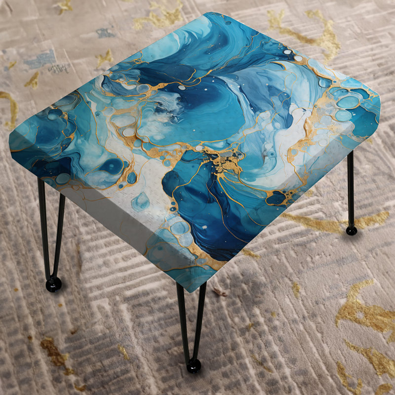 Motif de marbre bleu océanique Allure