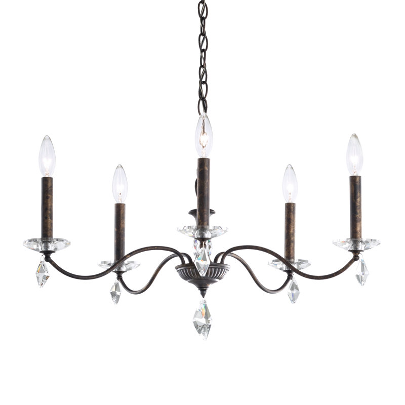 5 - Light Chandelier, White