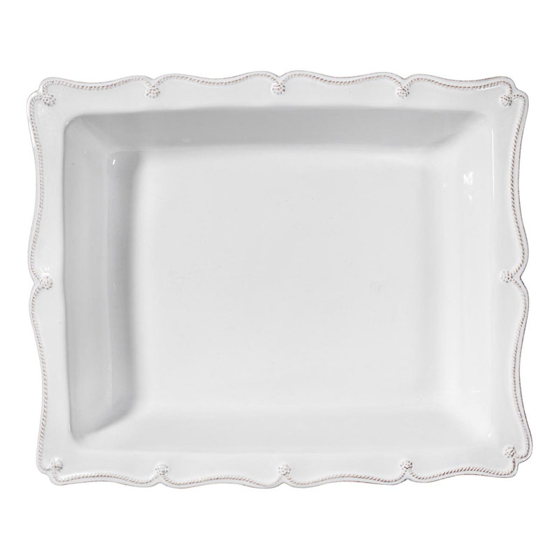 Berry & Thread 17" Rectangular Baker - Whitewash
