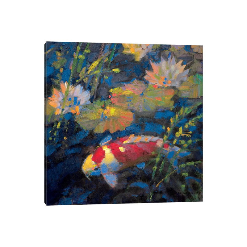 Water Garden II by Leif Ostlund - Wrapped Canvas Painting, 30.48 cm H x 30.48 cm W