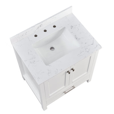 Rendu 30 po X P 22 po Meuble-lavabo simple D