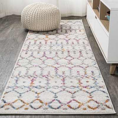 Tapis ivoire / multicolore Kateshia