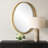 Heatherlynn Gold Oval Mirror